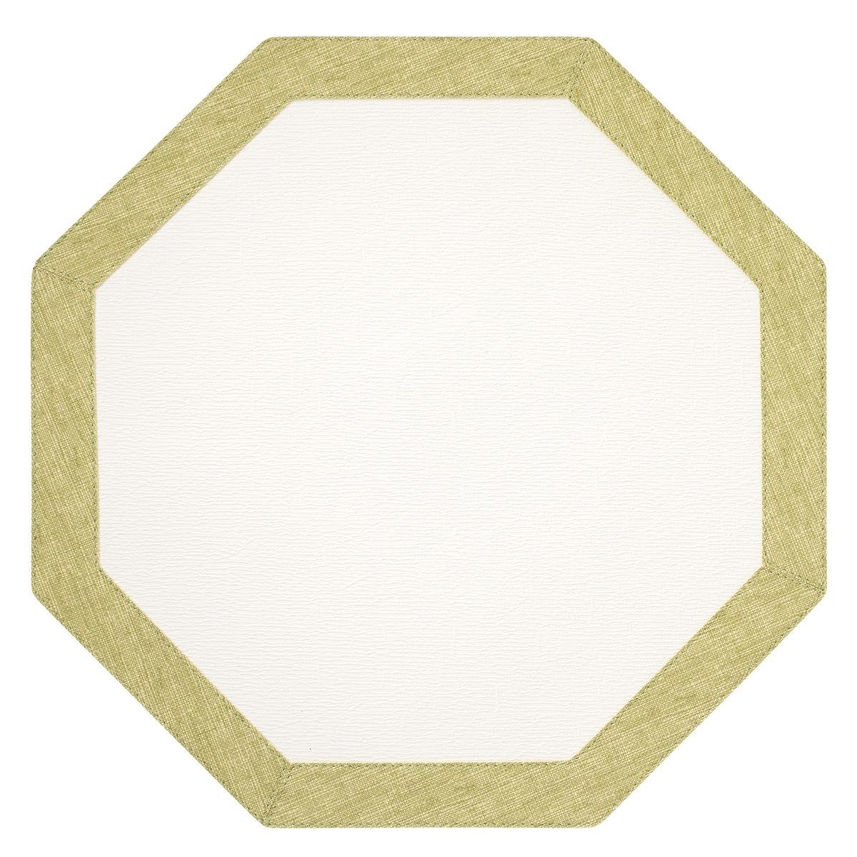 White Fern Octagon Mat - Pack of 4