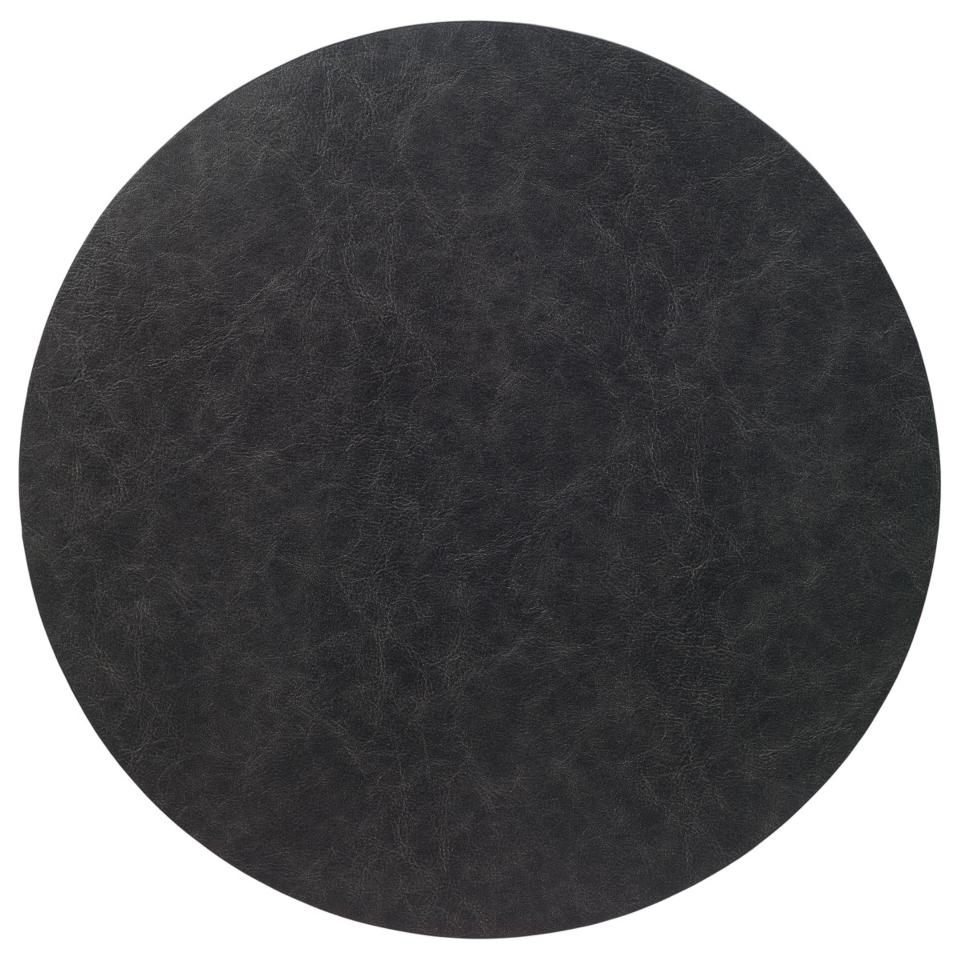 Black Round Mats - Set of 4
