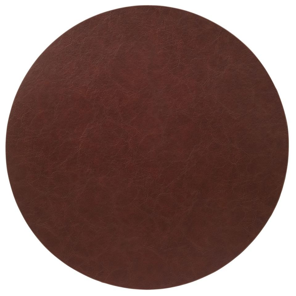 Brown Round Mats - Set of 4