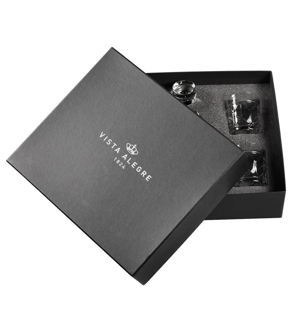 Case with Whisky Decanter and 4 Old Fashion