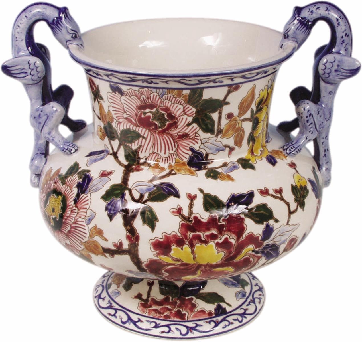 Vase Faenza Dragon
