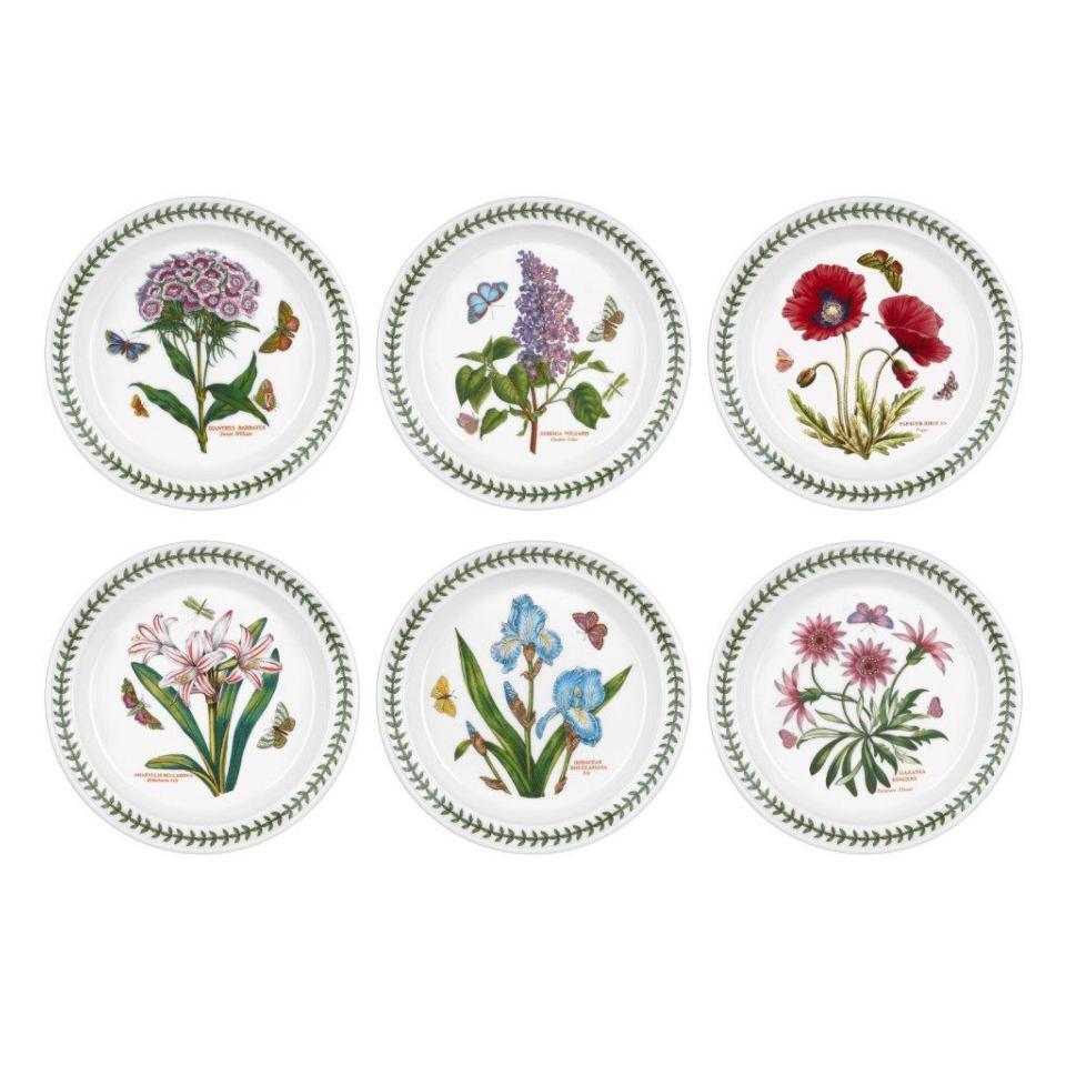 SET OF 6 ASSORTED PLATE SALAD 8.5"