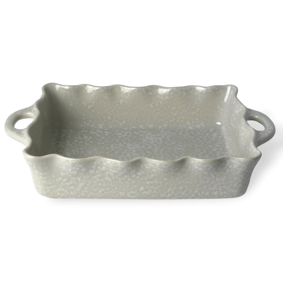 Gray Large Ruffled Baker