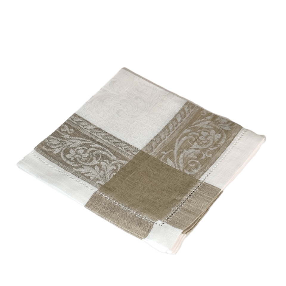 White/Tan Napkin