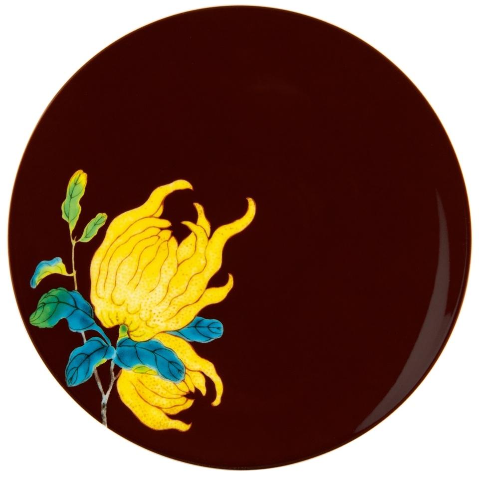 Bread & Butter Plate Coupe 6.3 in Brown