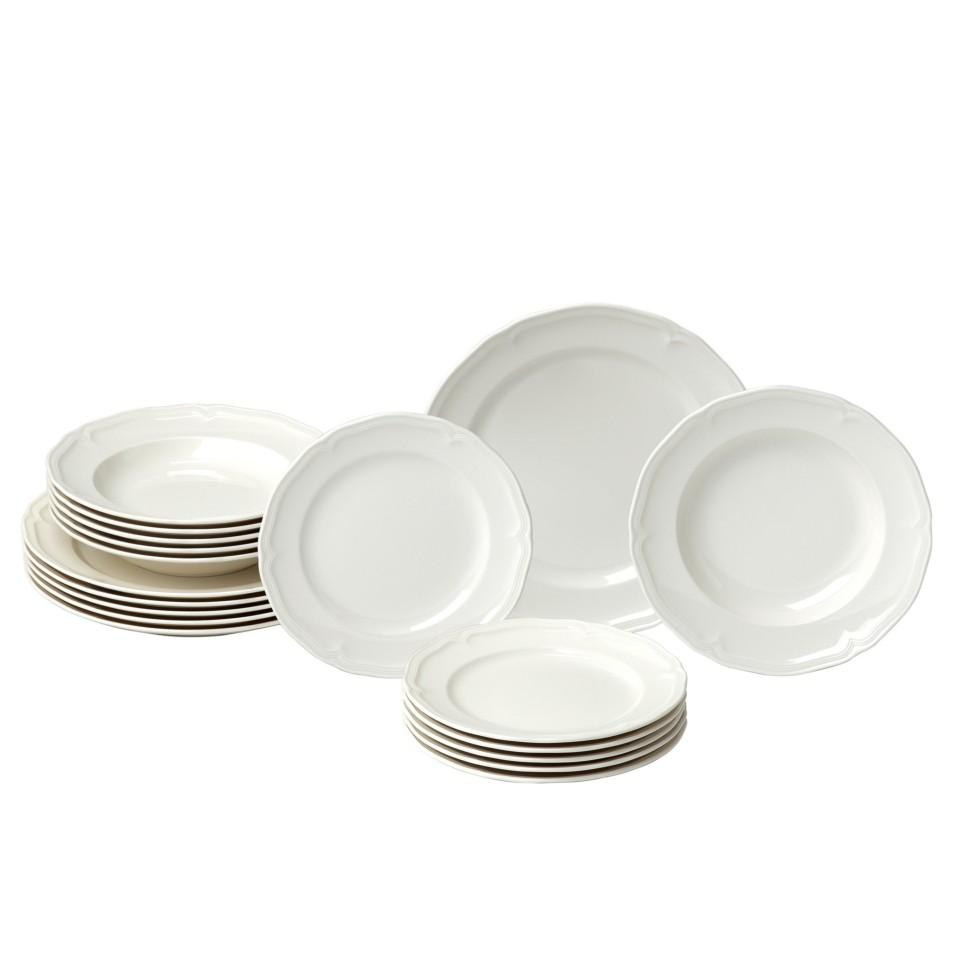 18 Piece Set 6 x Dinner, Salad, Rim Soup