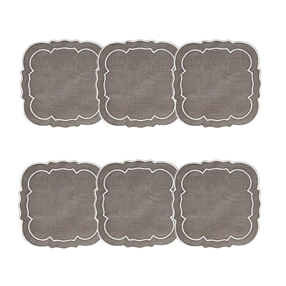 Charcoal / White - Boxed Set of 6