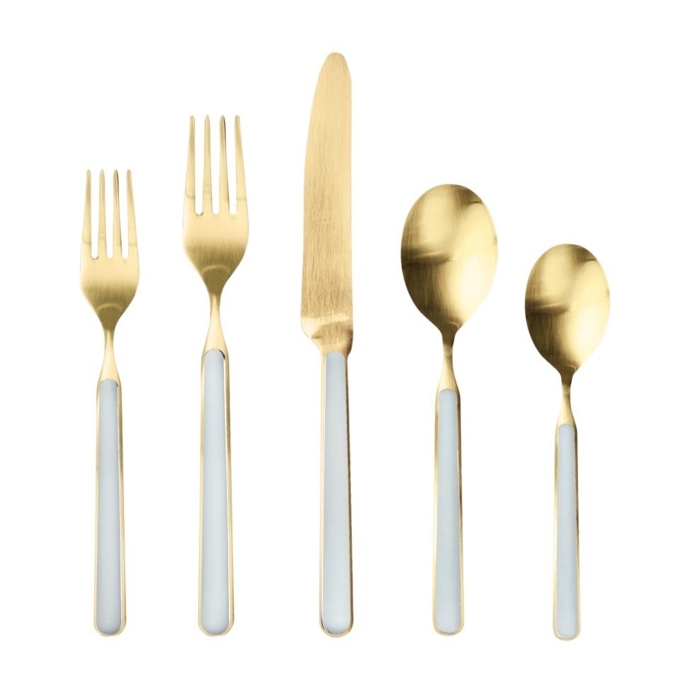Cutlery Set 20 Pcs Ice Oro Light Blue