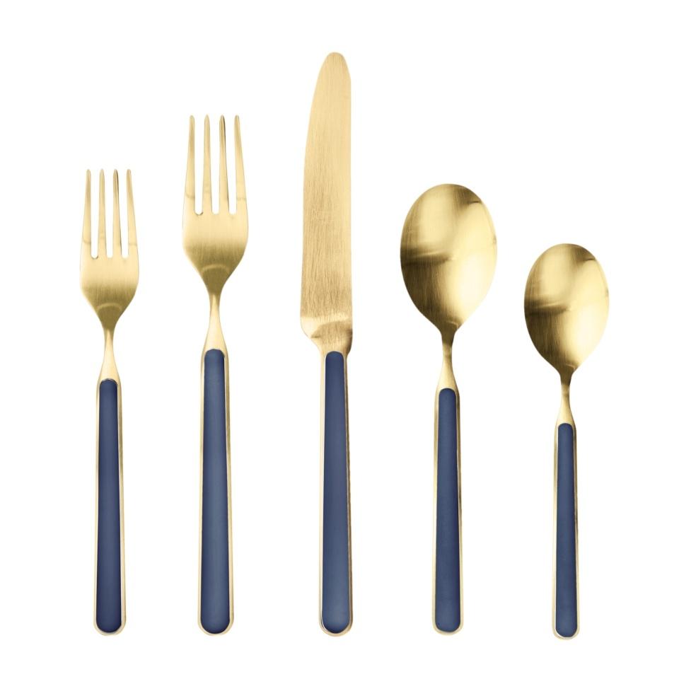 Cutlery Set 20 Pcs Ice Oro Cobalt