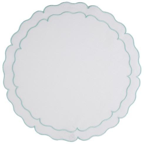 Lihno Ice Blue Round Placemats by Skyros