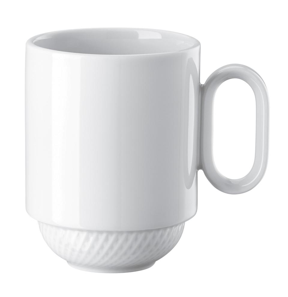 Mug with Handle (stackable) - 3 3/8 x 4 1/3 in