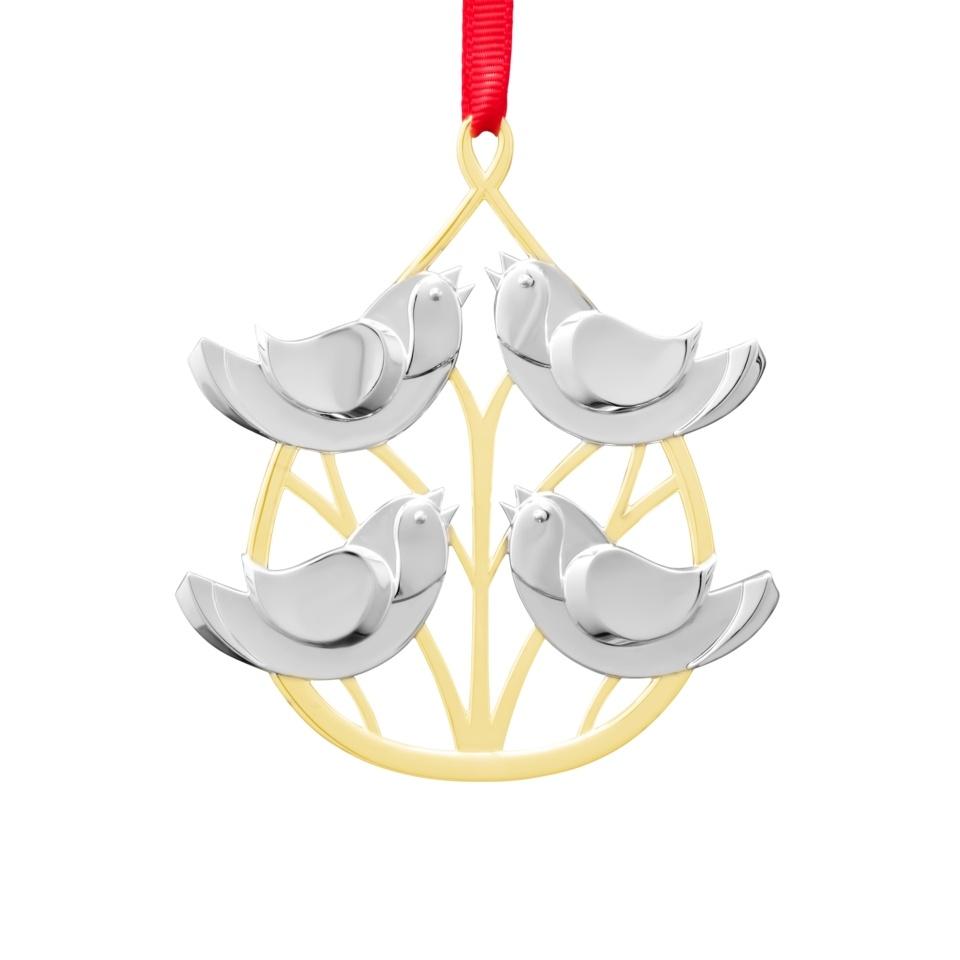 Twelve Days of Christmas Ornament: Four Calling Birds