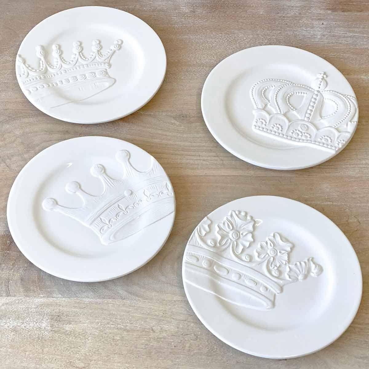Crown Plates Set/4 by Royal Standard