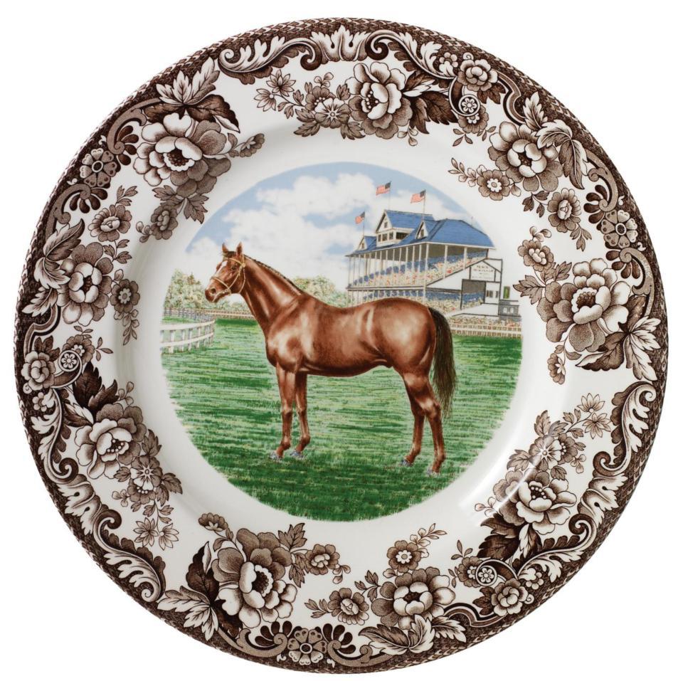 Woodland Horses DINNER PLATE 10.5" THOROUGHBRED