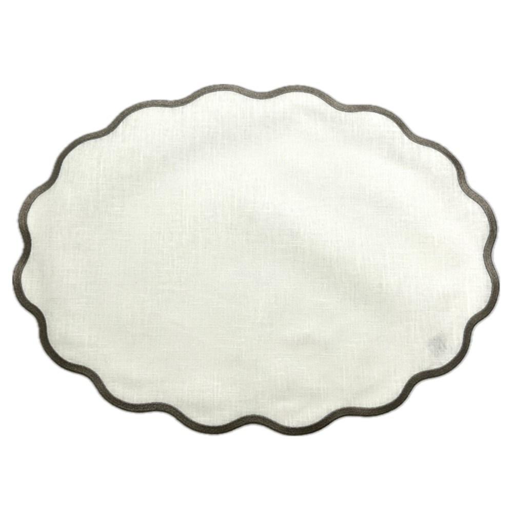 White/Taupe - Set of 2