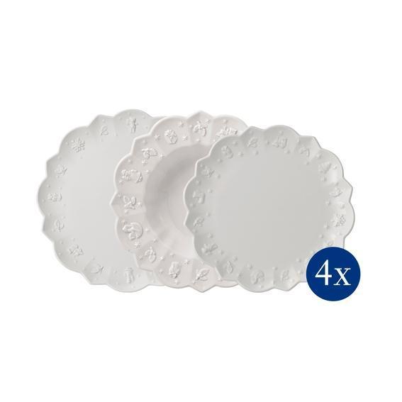 12 Piece Set (4xDinner, Salad, Rim Soup)