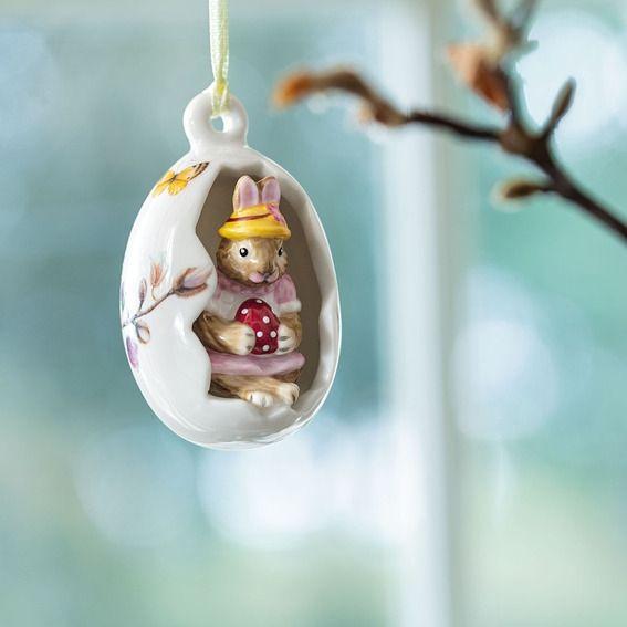 Ornament - Anna in Egg Red Blossoms
