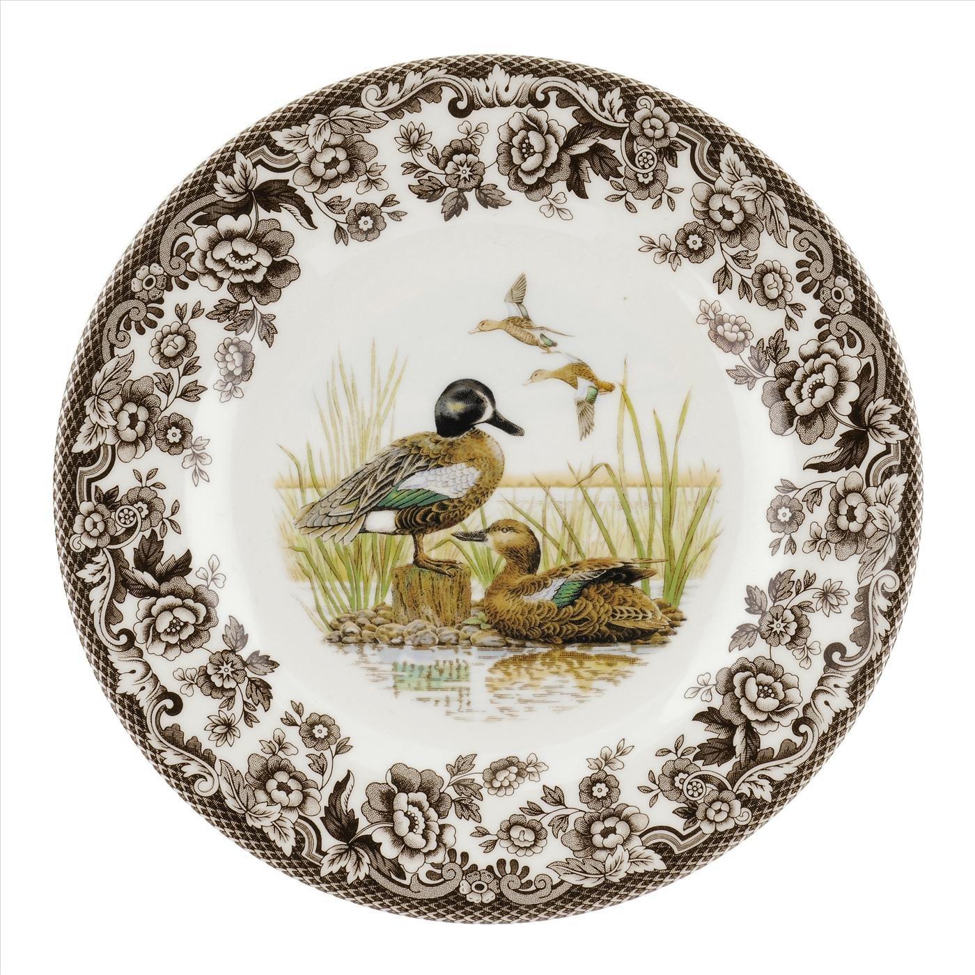 Plate 8" Duck/Bl Wng Teal