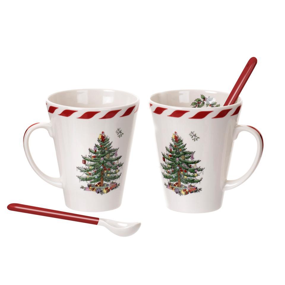 Set of 2 Mugs with Spoons