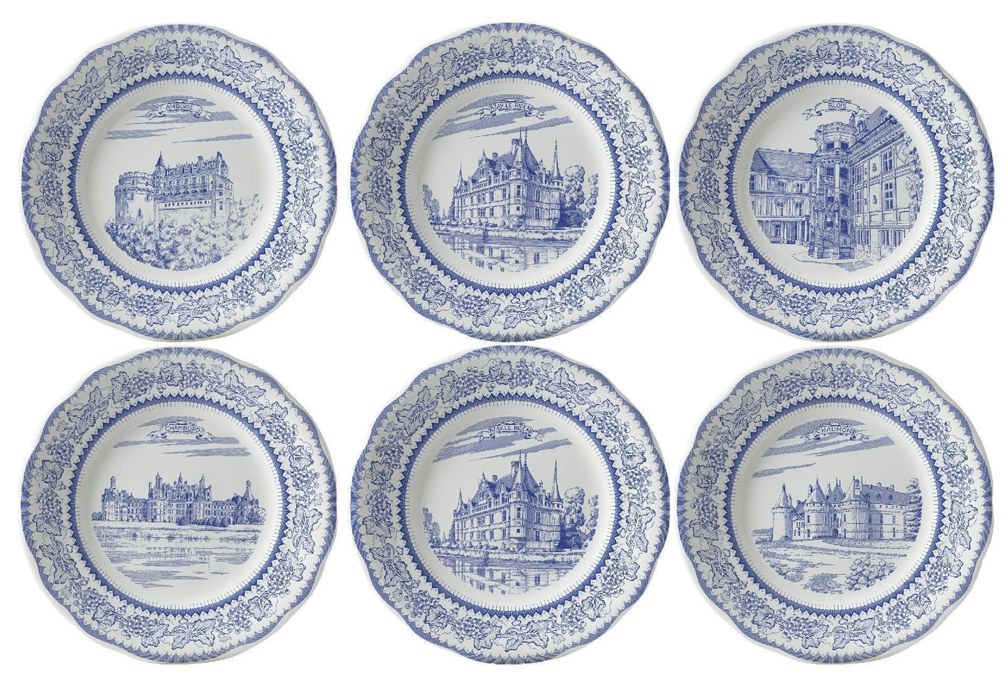 Assorted Dessert Plates, Set of 6
