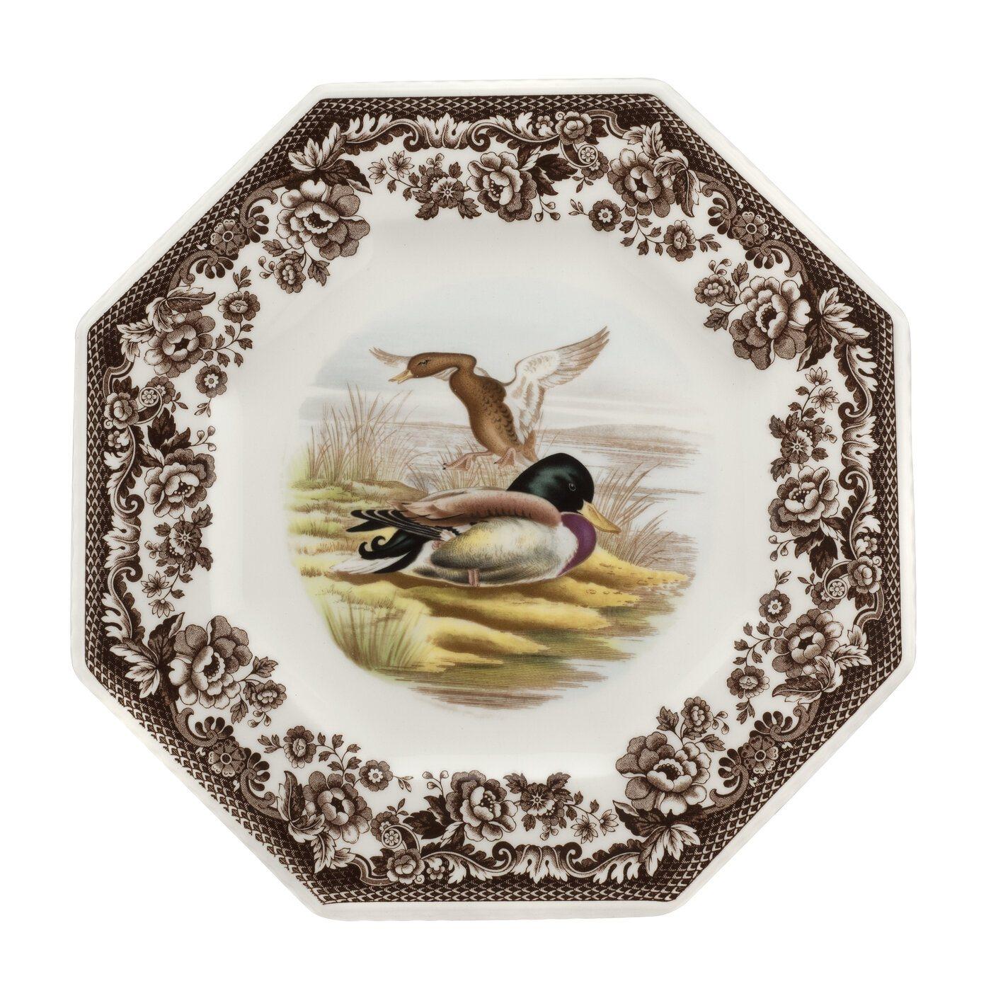 OCTAGONAL PLATE 9.5" MALLARD