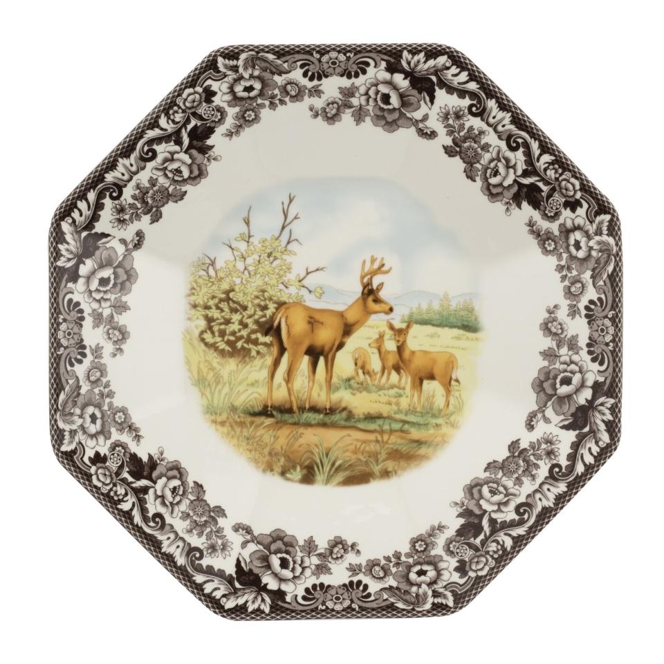 OCTAGONAL PLATTER 14" DEER