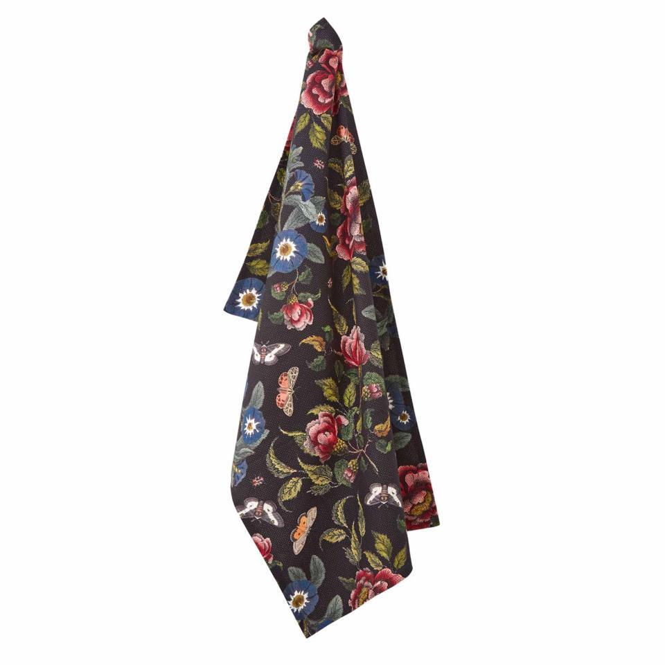 Creatures of Curiosity TEA TOWEL 18X29" BLACK