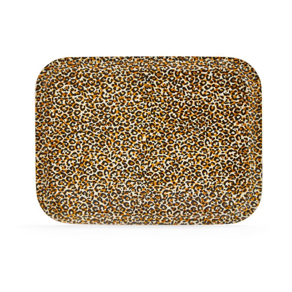 Creatures of Curiosity BIRCH TRAY 10.6"X8" LEOPARD