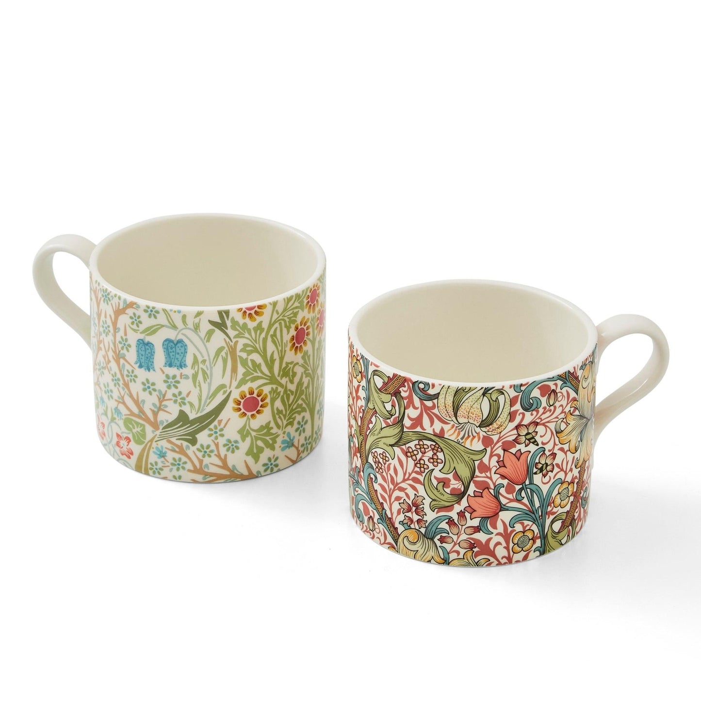 Mugs S/2 Blackthrn & Gldn Lily