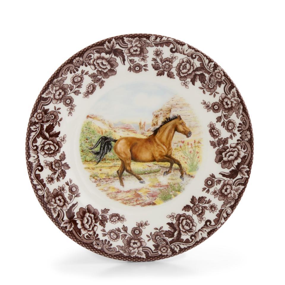 Woodland Horses SALAD PLATE 8" QUARTER HORSE