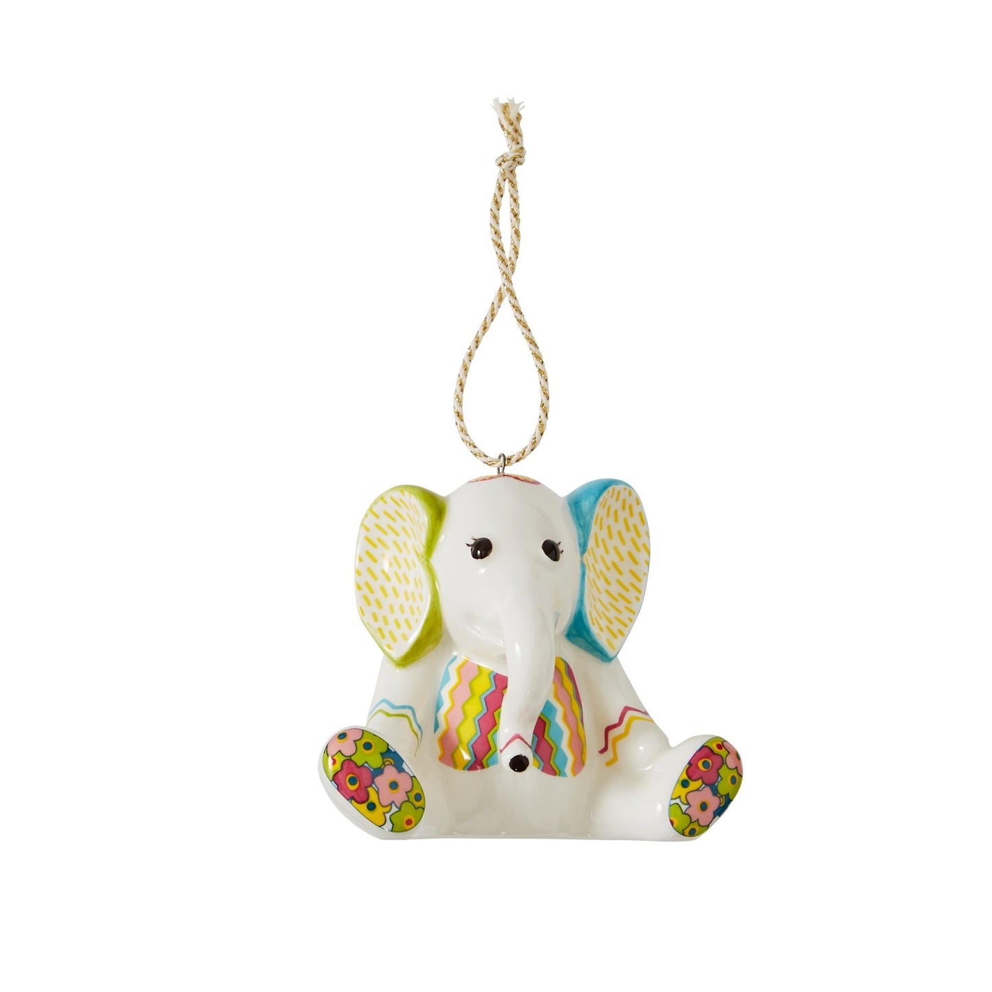 Jambo Elephant Patchwork Ornmt