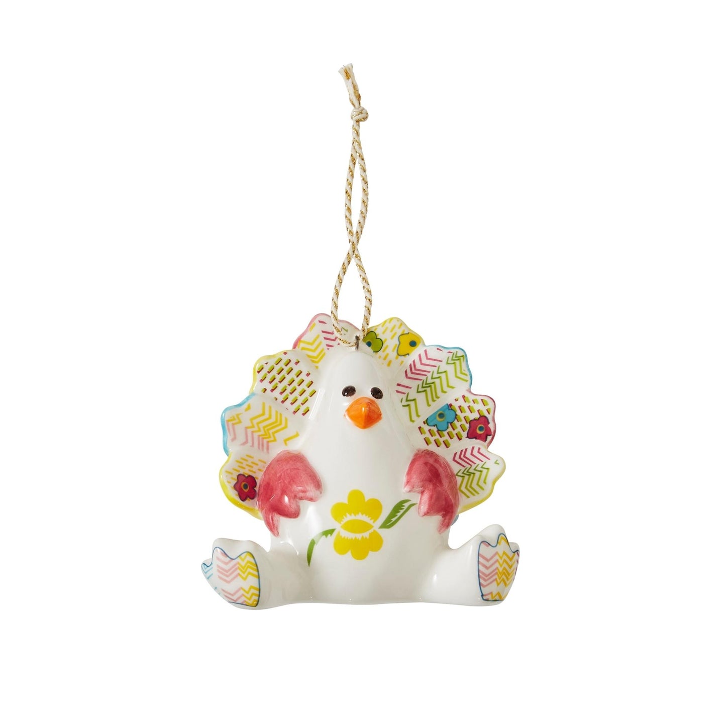 Timothy Turkey Patchwork Ornmt