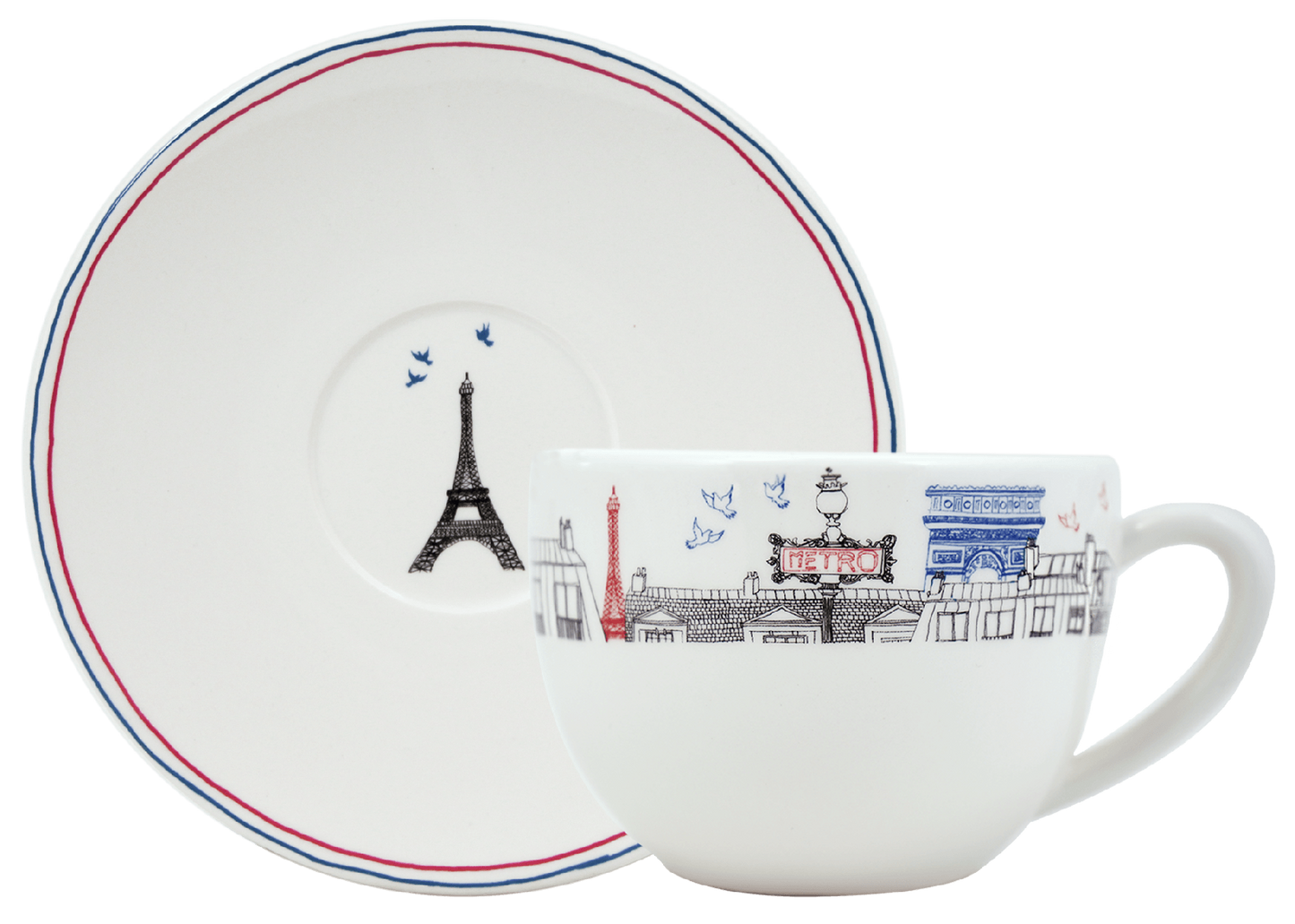 Jumbo Cup & Saucer