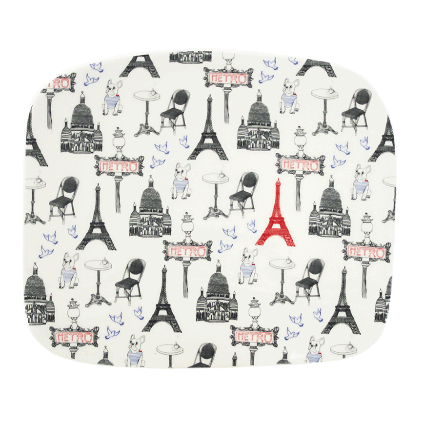 Organic Square Plate, Medium