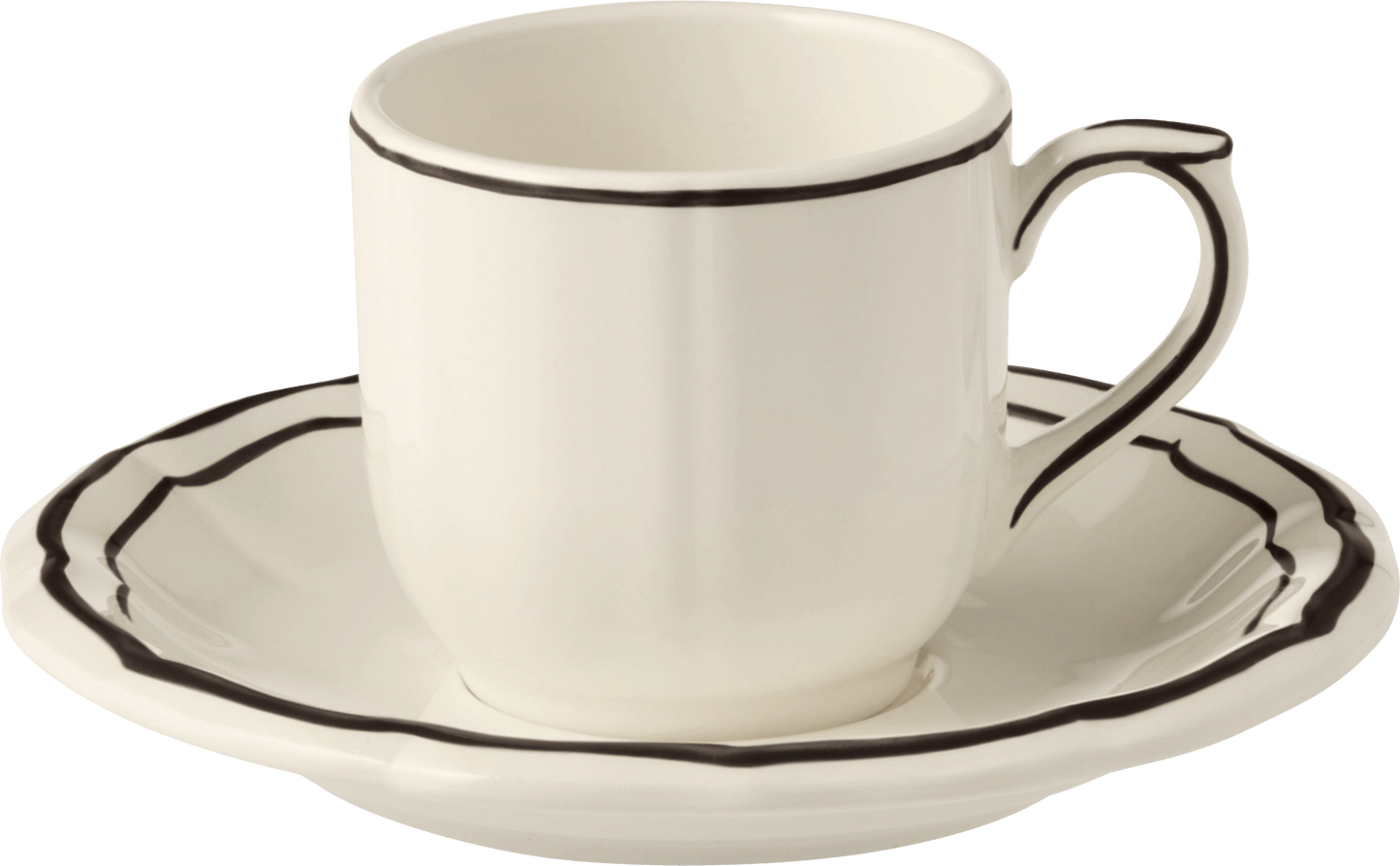 Espresso Cups & Saucers, Set of 2
