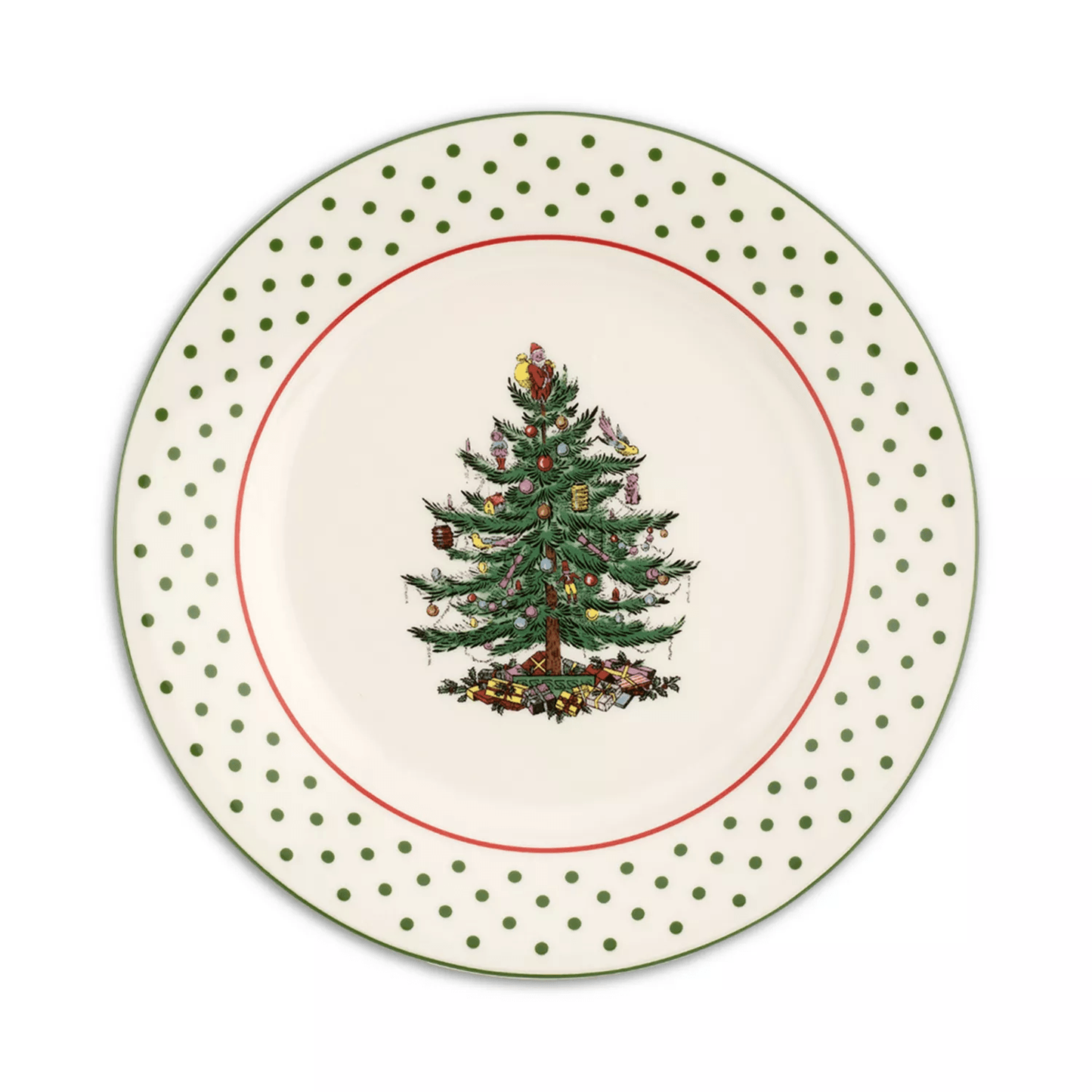 POLKA DOT S/4 DESSERT PLATES