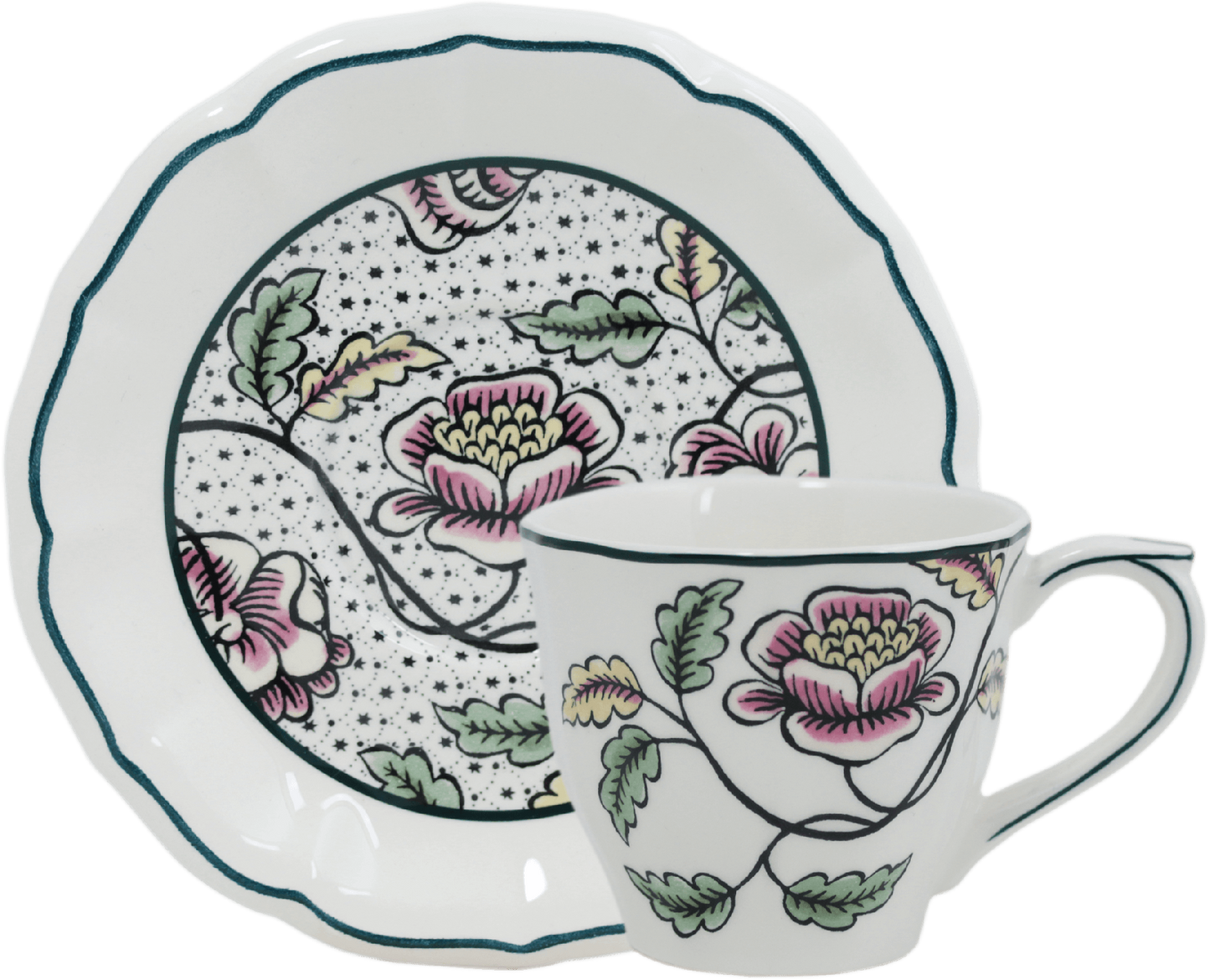 Us Tea Cups & Saucers, Set of 2