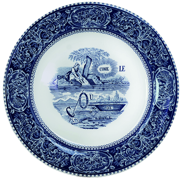Dinner Plates Rebus, Set of 4