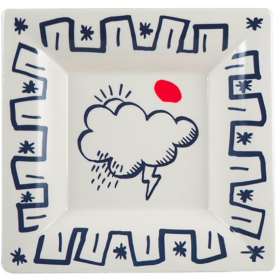 Square Candy Tray XL (Cloud)