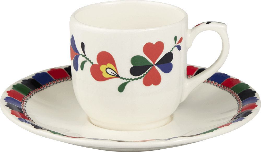 Espresso Cups & Saucers, Set of 2