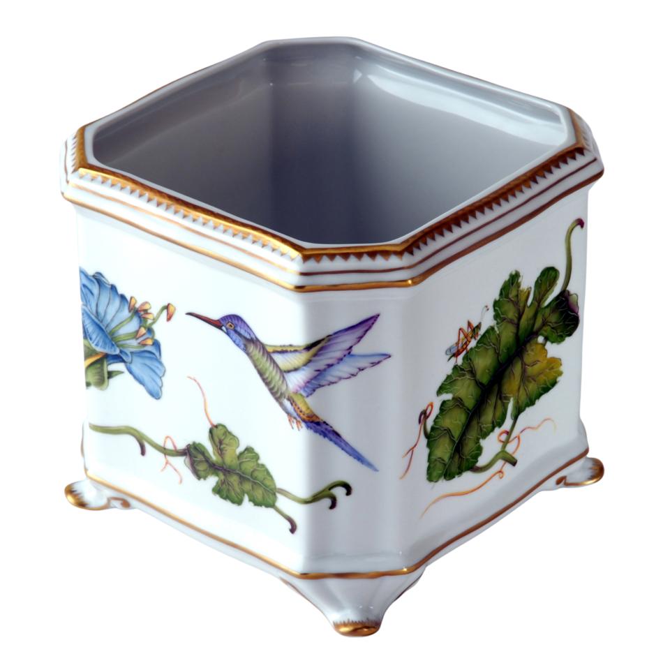 Hummingbird Square Cachepot