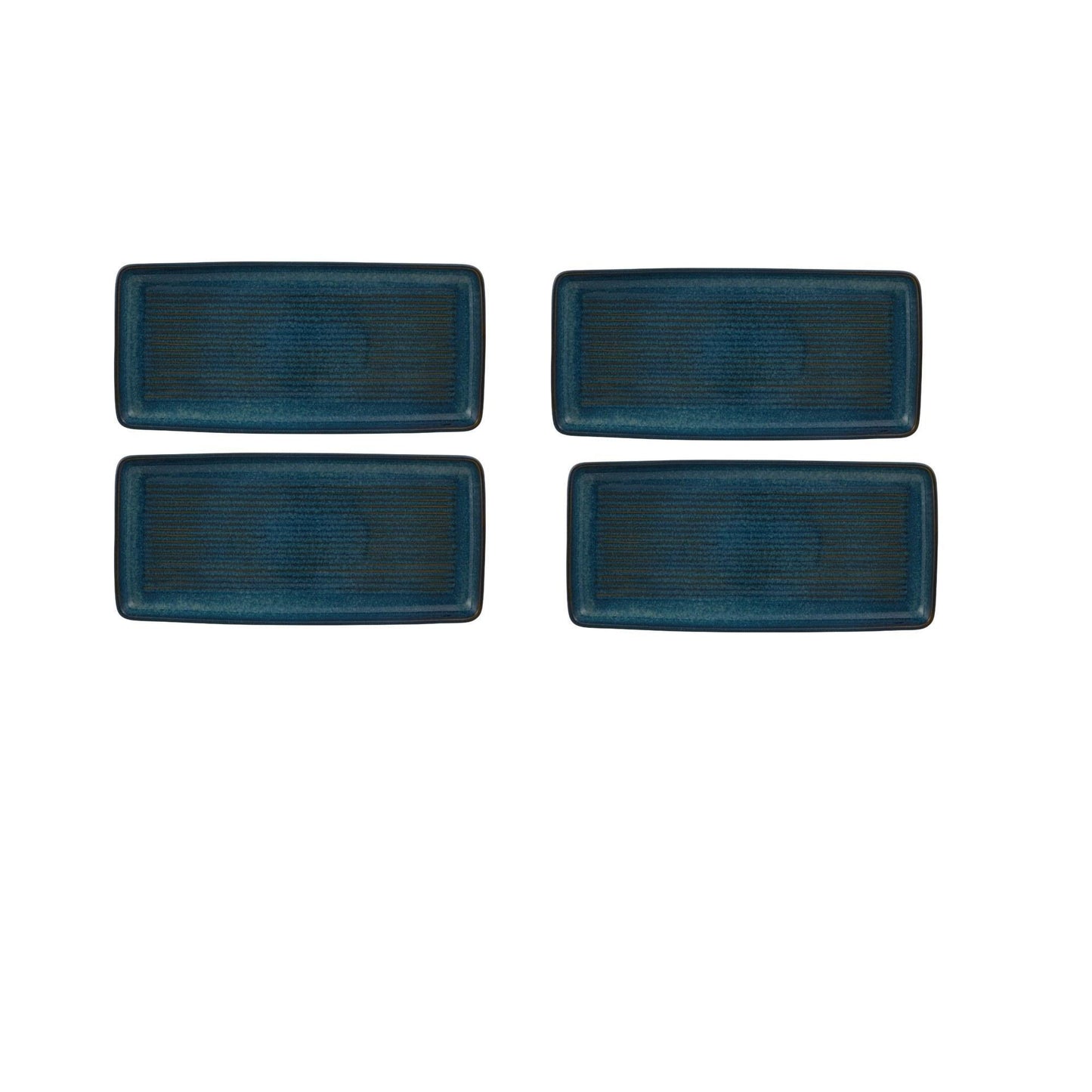 Lapis Lazuli Rectangular Tray/Plate 14", Set of 4