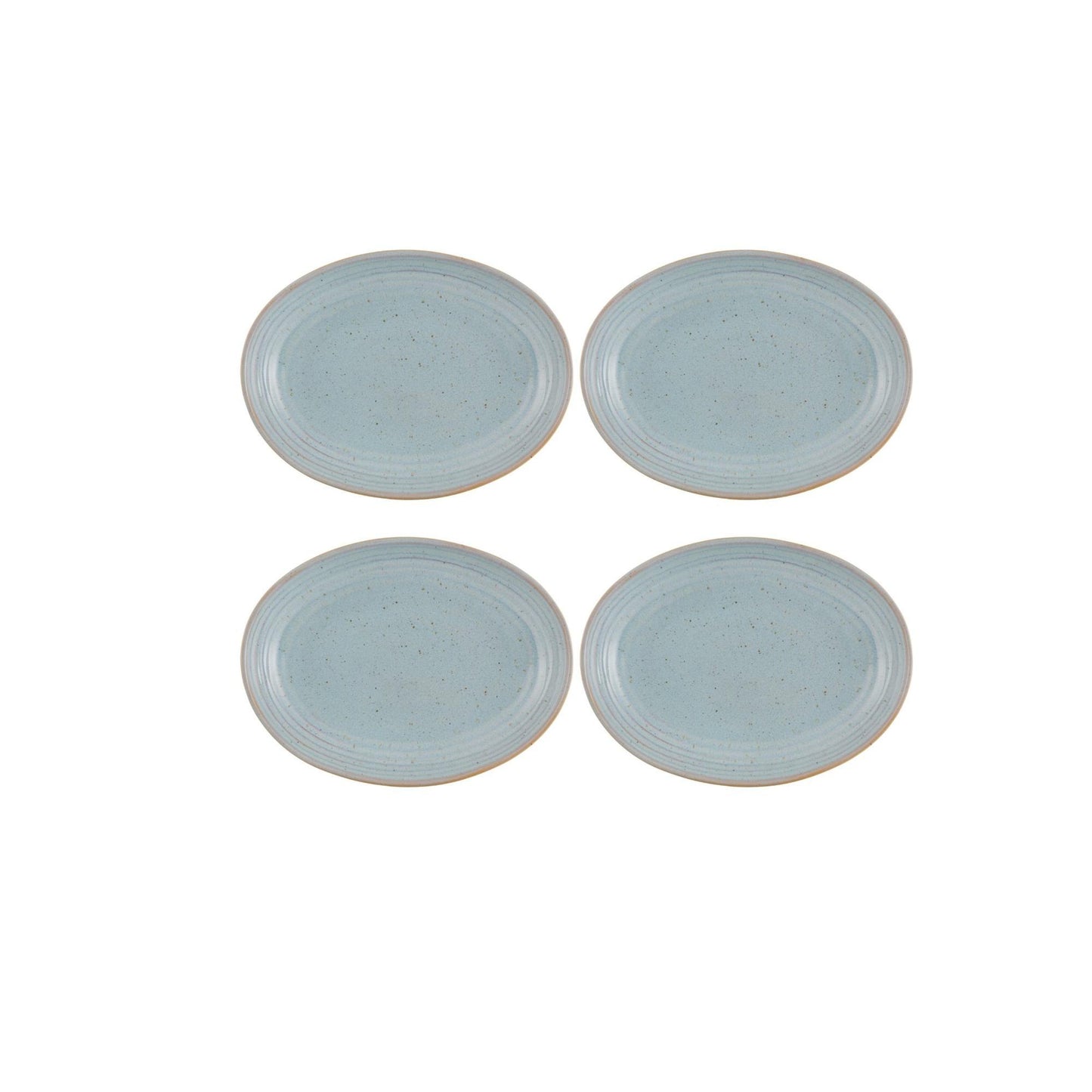 Oval Tray Deep Moonstone, set of 4