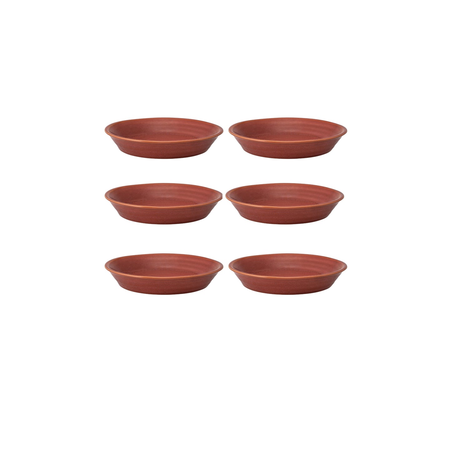 Coral Deep Plate 9", set of 6