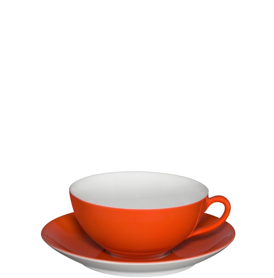 Tea Cup & Saucer Red