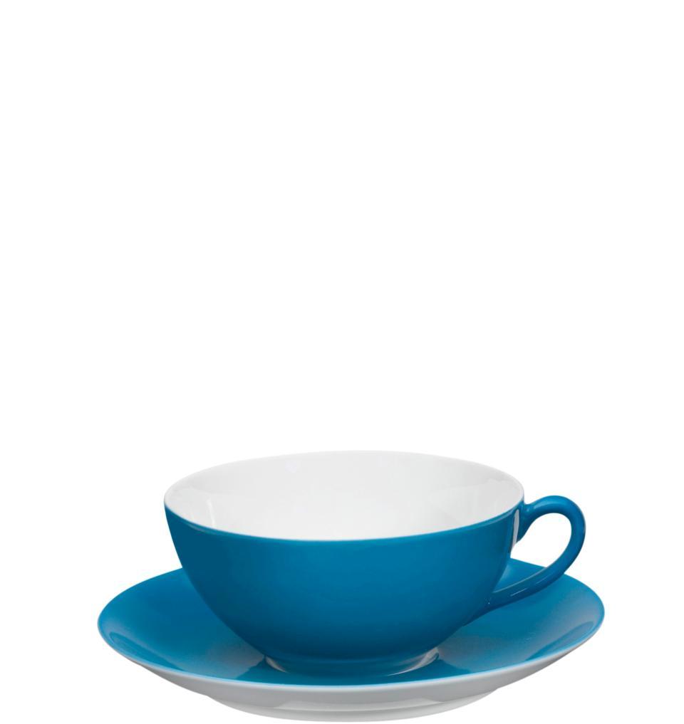 Tea Cup & Saucer Blue