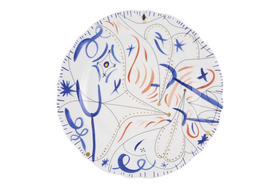 Round Platter Blue