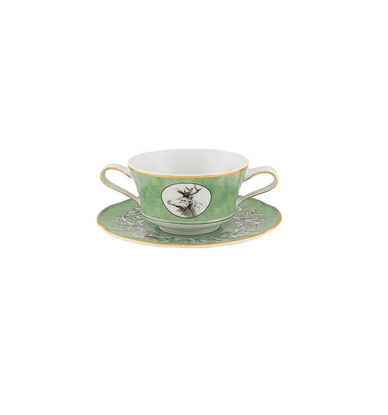 ConsomÃÂé Cup/Bowl and Saucer