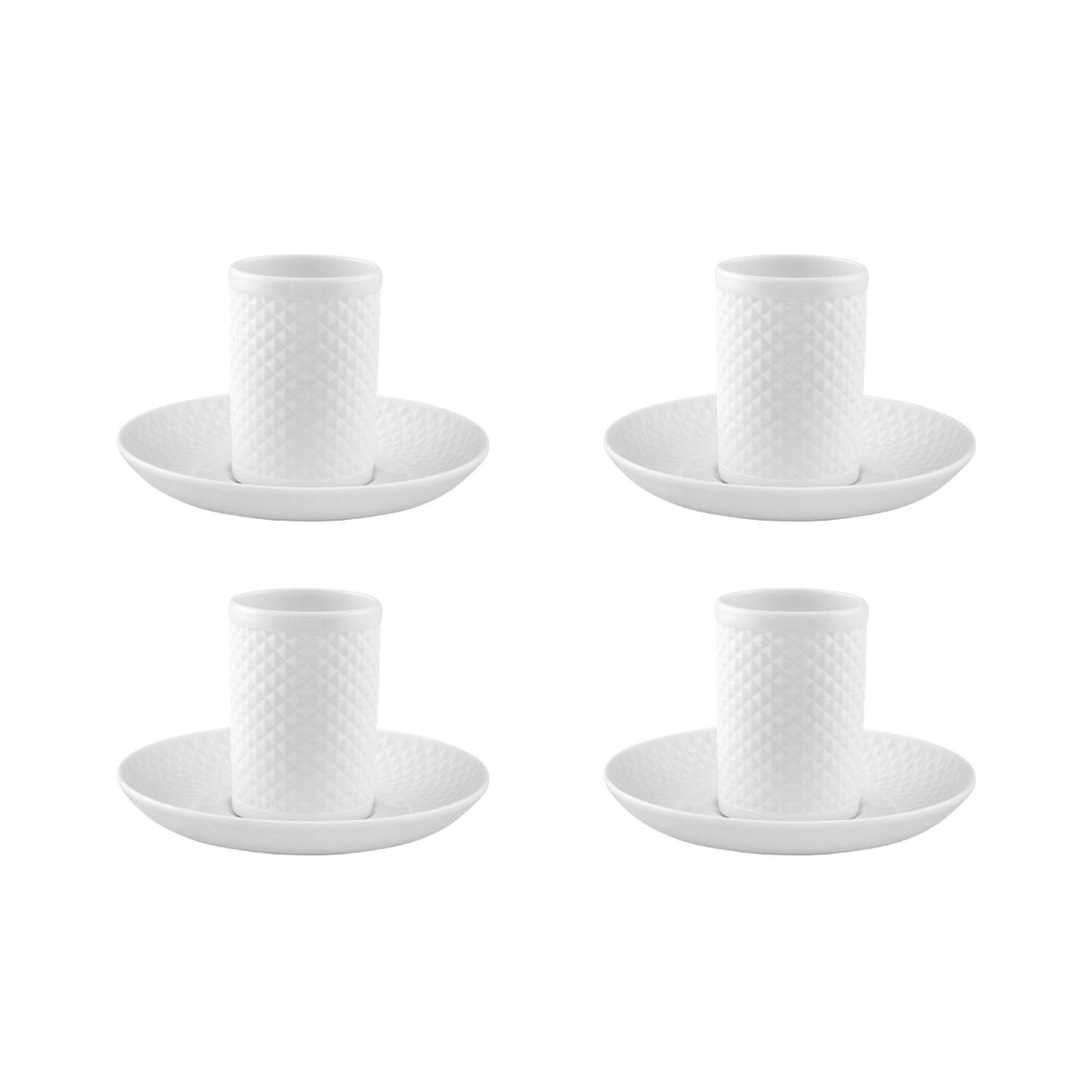 Espresso/Coffee Cup and Saucer, Set of 4