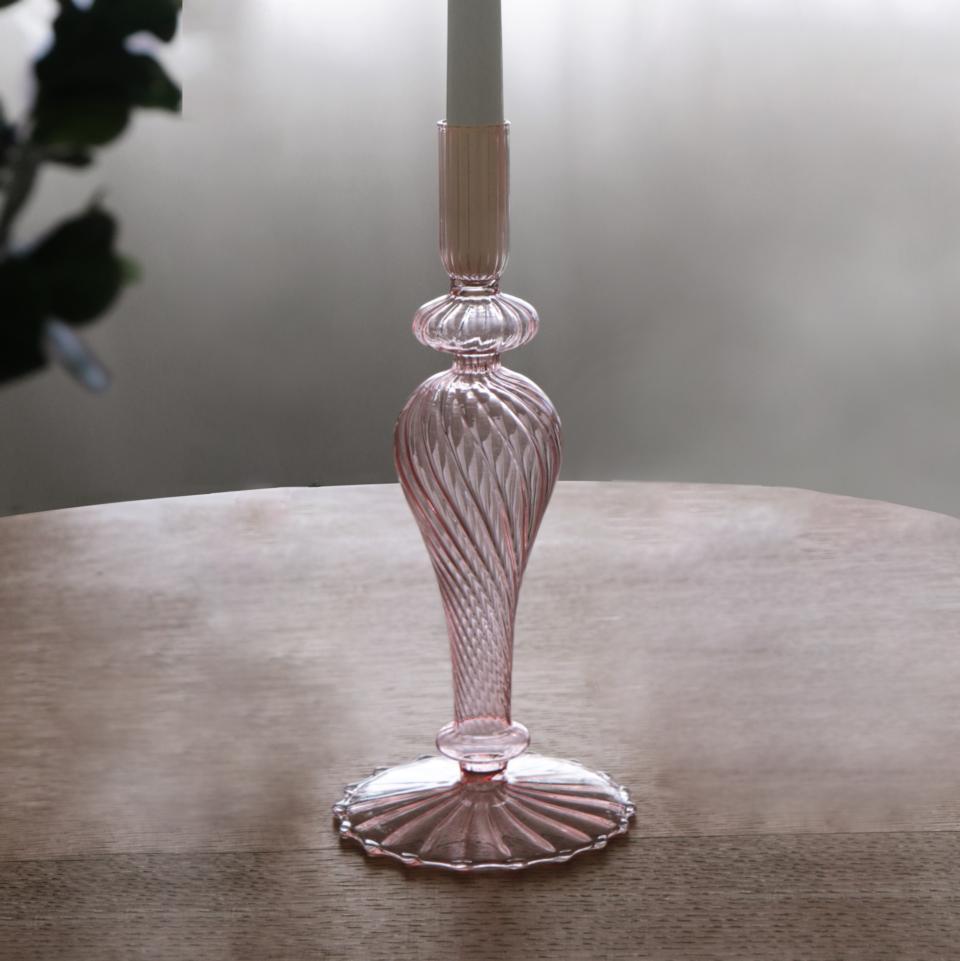 Cambridge Ava 10" Candlestick Holder Set of 2 (Light Pink)